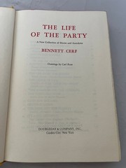 The Life of the Party Bennett Cerf 1956 Illustrated Anecdotes Doubleday HC