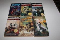 Robert E. Howard, Book lot 6 PB books, Conan, Swords of Darkness, vintage