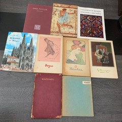 Lot of 9 Vintage Art Pamphlet Books 1900s-1950s Art History Collection