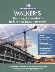 WALKER’S Building Estimator’s Reference – Paperback, by Frank R. Walker – New h