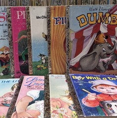 Huge Lot of 72 Vintage Little Golden Books Disney Sesame Street Looney Tunes