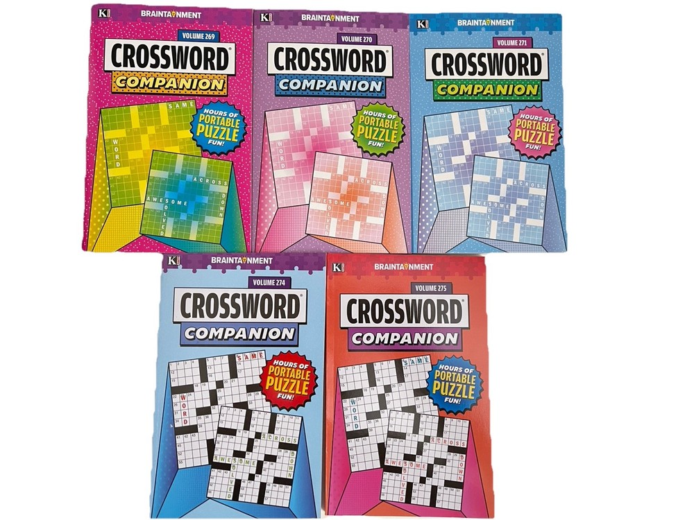 Lot 5 Kappa Crossword COMPANION Books Braintainment NEW Free Ship