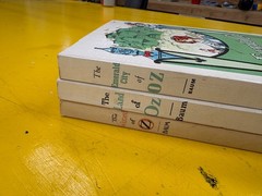 Lot of 3 OZ books L Frank Baum Soft cover Rand McNally Vintage wizard of oz