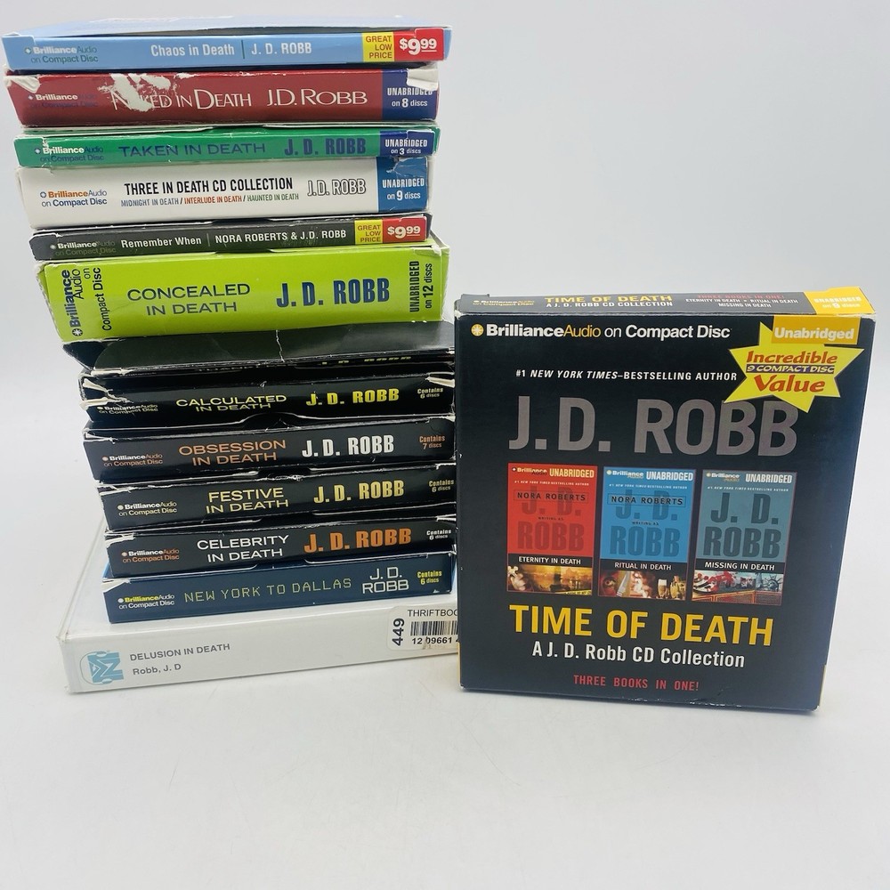 Large Lot Of 17 Nora Roberts As JD Robb Audio Books On CD In Death Series