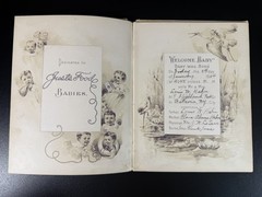 Antique 1891 Maud Humphrey Illustrated Nursery Rhymes + 1904 Baby Book
