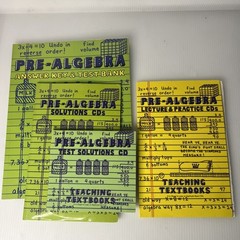 Teaching Textbooks Pre Algebra, (1.0) Books And Cds, Incomplete Please Read