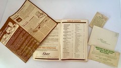 Oster Regency Kitchen Center Cookbook Recipes 1979 Used Vintage