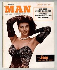 Modern Man 1953 Barbara Nichols, Val Njord 52pgs Pinup Magazine A670