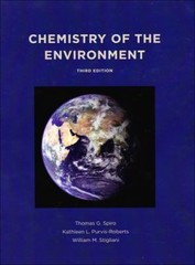 Chemistry of the Environment Hardcover