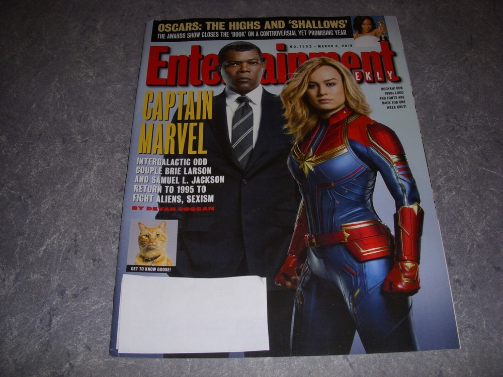ENTERTAINMENT WEEKLY Magazine, MARCH 8, 2019, CAPTAIN MARVEL – BRIE LARSON Cover