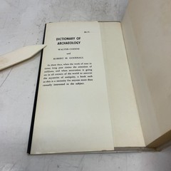 Short Dictionary of Archaeology by Walter Cozens and Robert M. Goodsall HC First