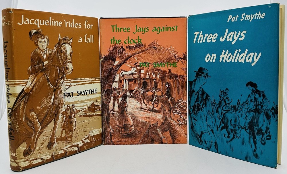 Pat Smythe 3 Bk Lot HC DJ Three Jays Series 1958 1959 First Edition equestrian