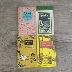 Peter Pauper Press 4 Book Lot OM Meditation & Inner Tranquility Mark Twain Haiku