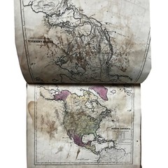 Antique Modern Atlas To Accompany Woodbridge Universal Geography 1840