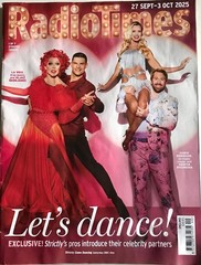 RADIO TIMES LET’S DANCE STRICTLY Richd OSMAN Eric IDLE Sep Oct 2025 TV Magazine