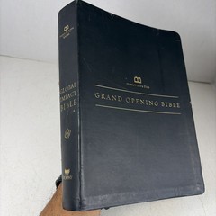The Museum Of The Bible Grand Opening Commemorative Bible Black Leather Cover