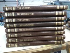 THE OLD WEST, Time Life Book Series ,8 Books, Vintage Leatherette,Home School