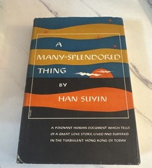 A Many-Splendored Thing bk, by Han Suyin, 1952 Hardcover