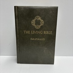 The Living Bible Paraphrased TYNDALE (1971, Hardcover) Dark Green