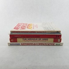 Lot of 6 Softcovers on Natural Pain and Arthritis Treatment – Titles Below