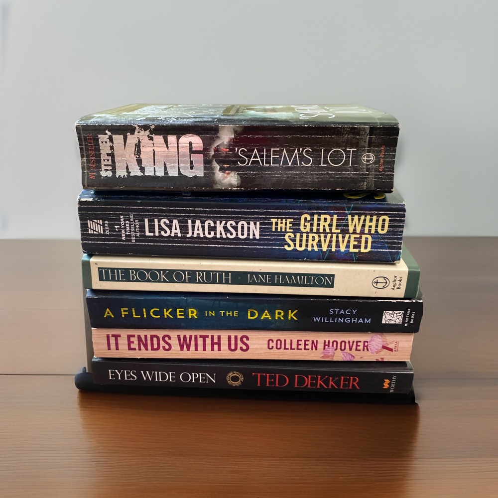Variety of 6 Fiction Books Mixed Lot , Good Condition