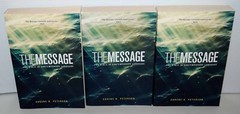 Lot of 3 -The Message, The Bible in Contemporary Language Peterson FREE SHIPPING