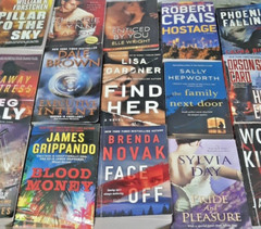 Thriller Fiction novels Bulk Lot of 6 Paperback Books from Random Authors