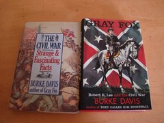 LOT OF 2 BURKE DAVIS CIVIL WAR 1982 GRAY FOX ROBT. LEE 1956 HC DJ