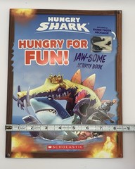 Hungry Shark Jaw-Some Activity Book With Plastic Shark Tooth Necklace 63 Pages