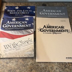 Abeka 12th Grade American Government Student and Teacher Books Third Edition