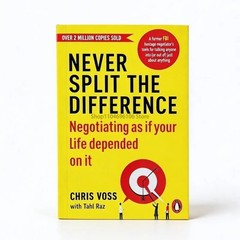 Never Split the Difference By Chris Voss Brand New Paperback – Free Shipping USA