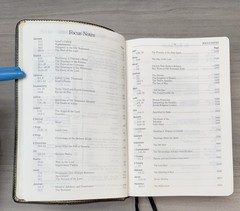 1990 Wesley Bible Personal Study NKJV Black GENUINE LEATHER Nelson 986 Red Lettr