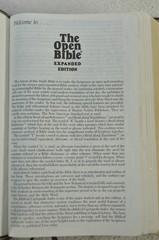 The Open Bible Expanded Edition NASB Brown Genuine Leather RL 1985 Nelson 976BR