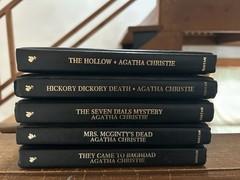 Agatha Christie Mystery Collection Lot of 5 Leatherette HC Bantam Books sku-c