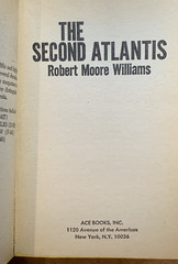 The Second Atlantis by Robert Moore Williams – VG+ vintage 1965 Ace sci-fi PBO