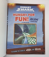 Hungry Shark Jaw-Some Activity Book With Plastic Shark Tooth Necklace 63 Pages
