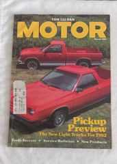 MOTOR Magazine March 1982 94 Pages Great Car repair Tips