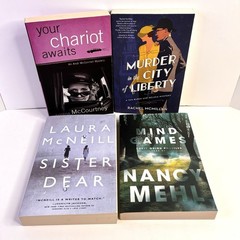 Lot of 4 Christian Suspense Mystery Fiction Paperback Books Mixed Authors