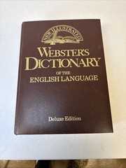 1992 Websters Dictionary English Language Deluxe Edition Pamco Leather Personal