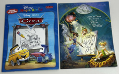 Walter Foster Learn to Draw Disney Lot of 2 Fairies of Pixie Hollow and Cars