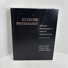 Exercise Physiology: Human Bioenergetics and Its Applications, 4th ed.