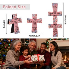 12pcs Magnetic Cross Bookmarks, Christian Bible Religious Book Marks Bible Study