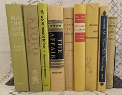 Vintage book lot – decoration, props, staging, reels – 10 lbs Yellow & lemon