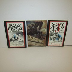 Vintage Scary Stories to Tell in the Dark Book Trilogy by Alvin Schwartz PB Lot
