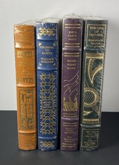 FRANKLIN LIBRARY Book Lot of 4 Signed First Leather Bound Books New SEALED