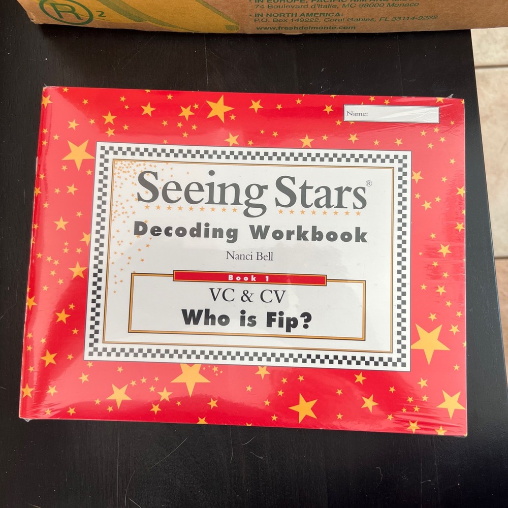 Seeing Stars Decoding Workbook 1 Vol. 1 : Who Is Fip? by Nanci Bell 1999 Sealed
