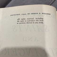 Saints and Strangers (George F. Willison, 1945 Hardcover w/DJ)