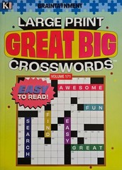 New 4 Large Print Great Big Crosswords Kappa Puzzle Books Vol# 159-172 Fun Hobby