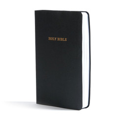 KJV Gift and Award Bible, Black Imitation Leather, KJV Holy Bible, Red Letter, P