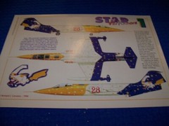 F-104G STARFIGHTER 28 GRUPPO “STAR PERFORMER #1”..COLOR 3-VIEWS/DETAILS (829KK)